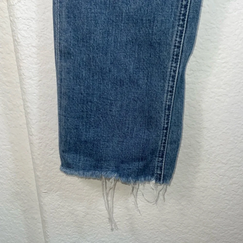 MOTHER Pixie Dazzler Blue Ankle fray Jeans - Picture 3 of 10